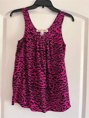Amanda Uprichard Leopard Print Tank Top